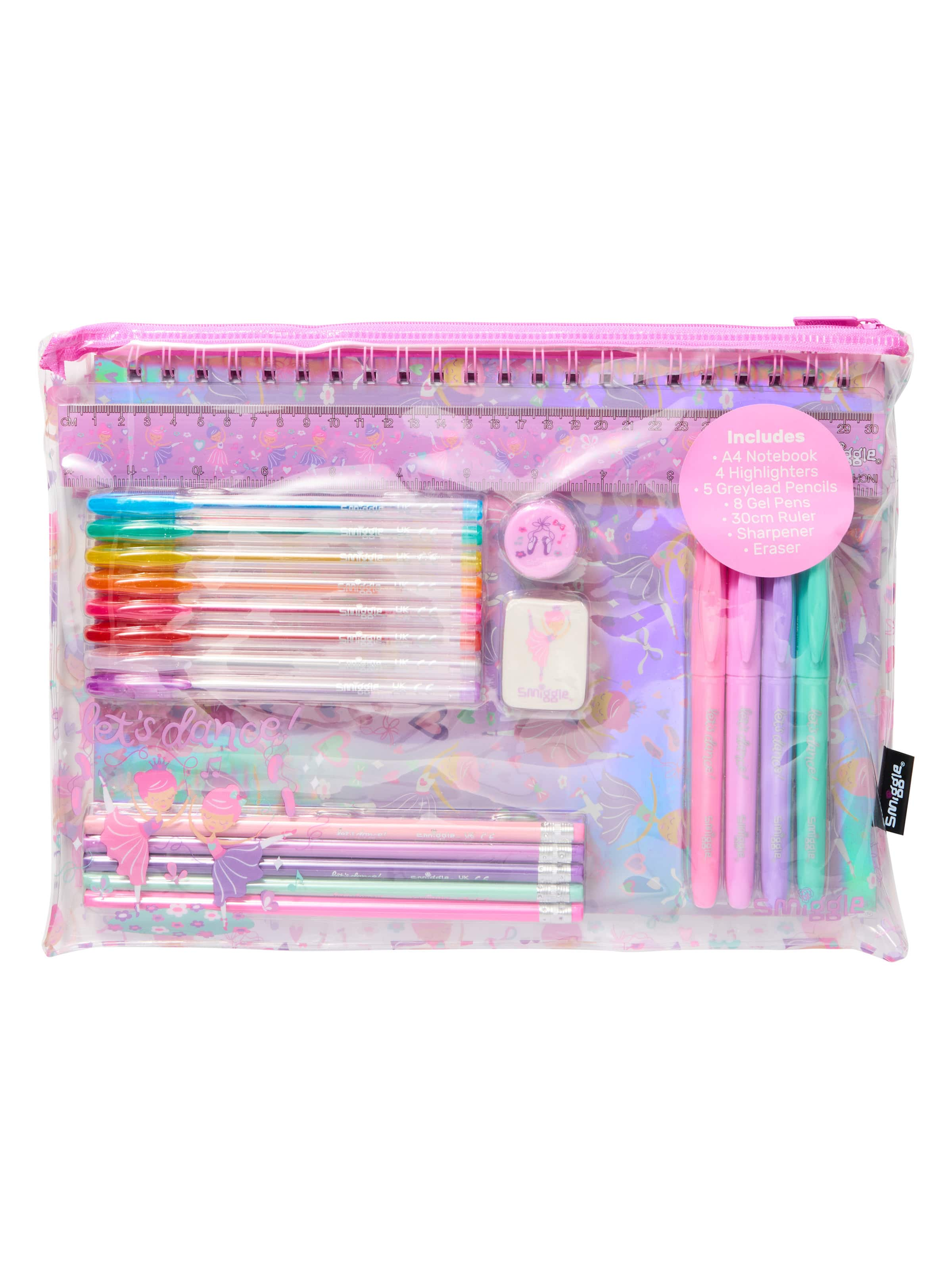 Let S Go A4 Essentials Stationery Gift Pack Lilac Smiggle Online