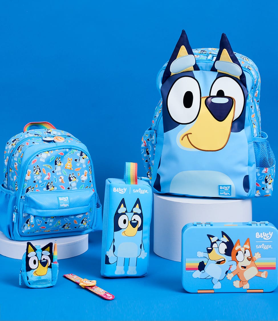 Smiggle - Did you hear? Our Bluey collection is now 20% off! Take your fave  heelers Bluey and Bingo home and wherever you may go with our bento  lunchbox, drink bottle, double