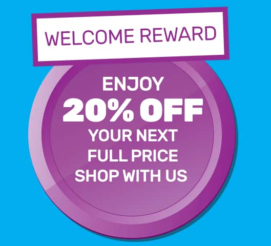 Welcome Reward - Enjoy 10% off your next full price shop with us