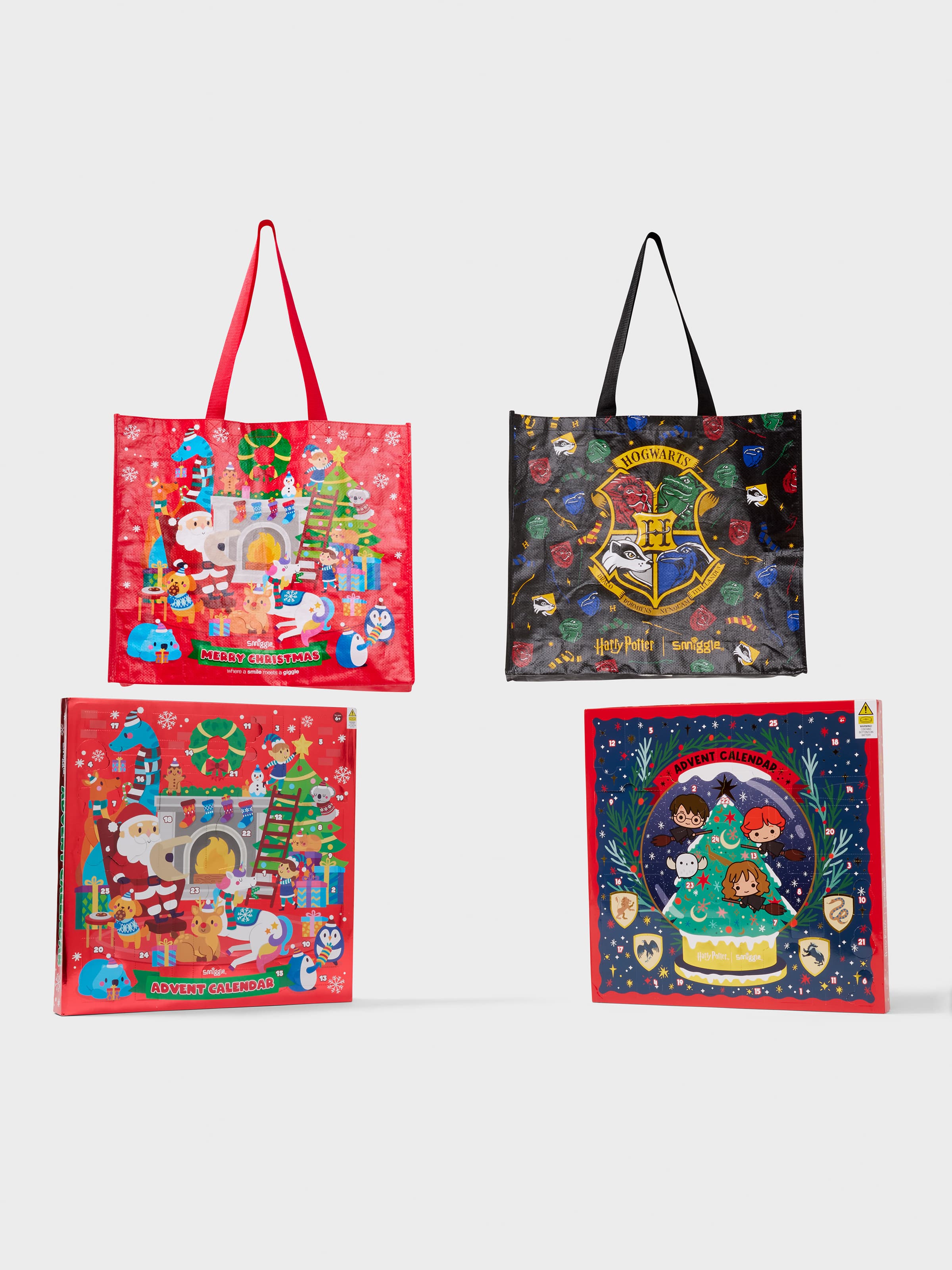 4 Piece Advent Calendars & Reuse Me Bags Bundle