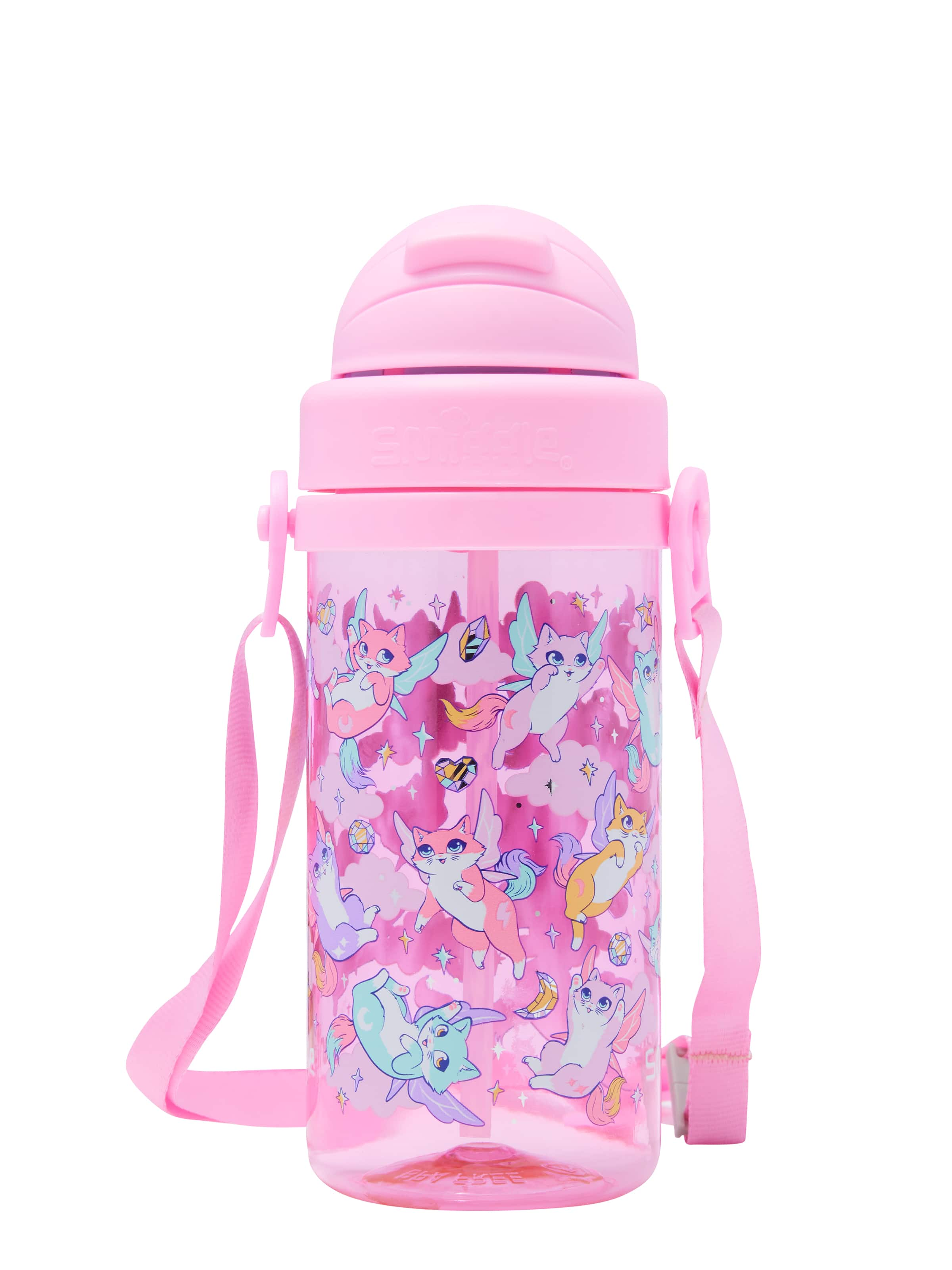 Happy Tales Teeny Tiny Plastic Drink Bottle With Strap 400Ml