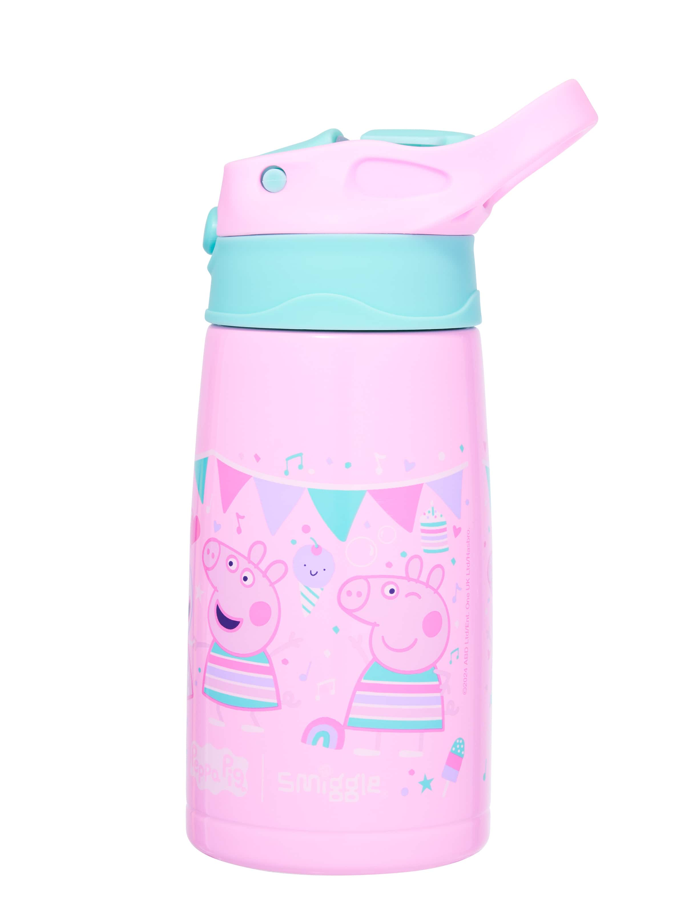 Peppa Pig Junior Stainless Steel Flip Drink Bottle 400Ml