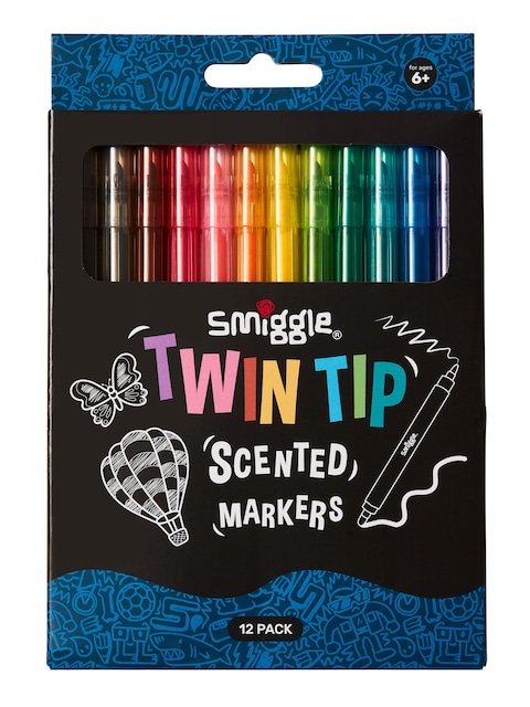 Twin Tip Scented Markers Pack X12                                                                                               